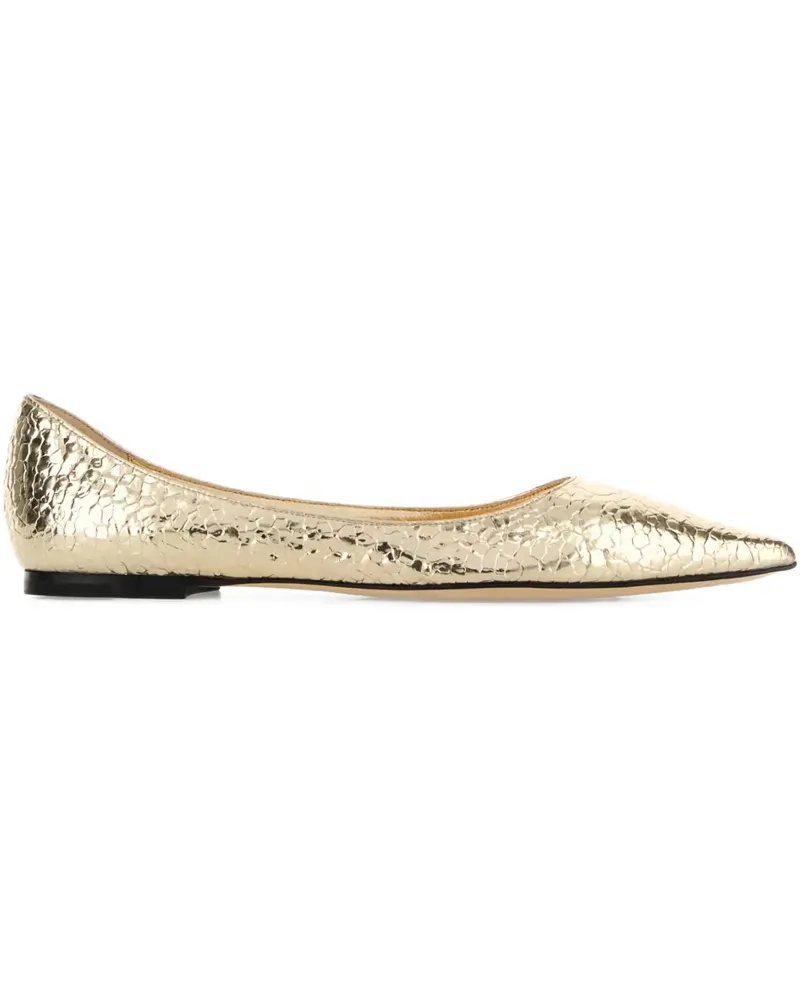 Jimmy Choo Love Ballerinas - Gold Gold