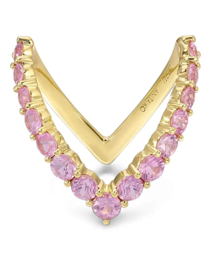 ANITA KO sapphire V ring - Gold Gold