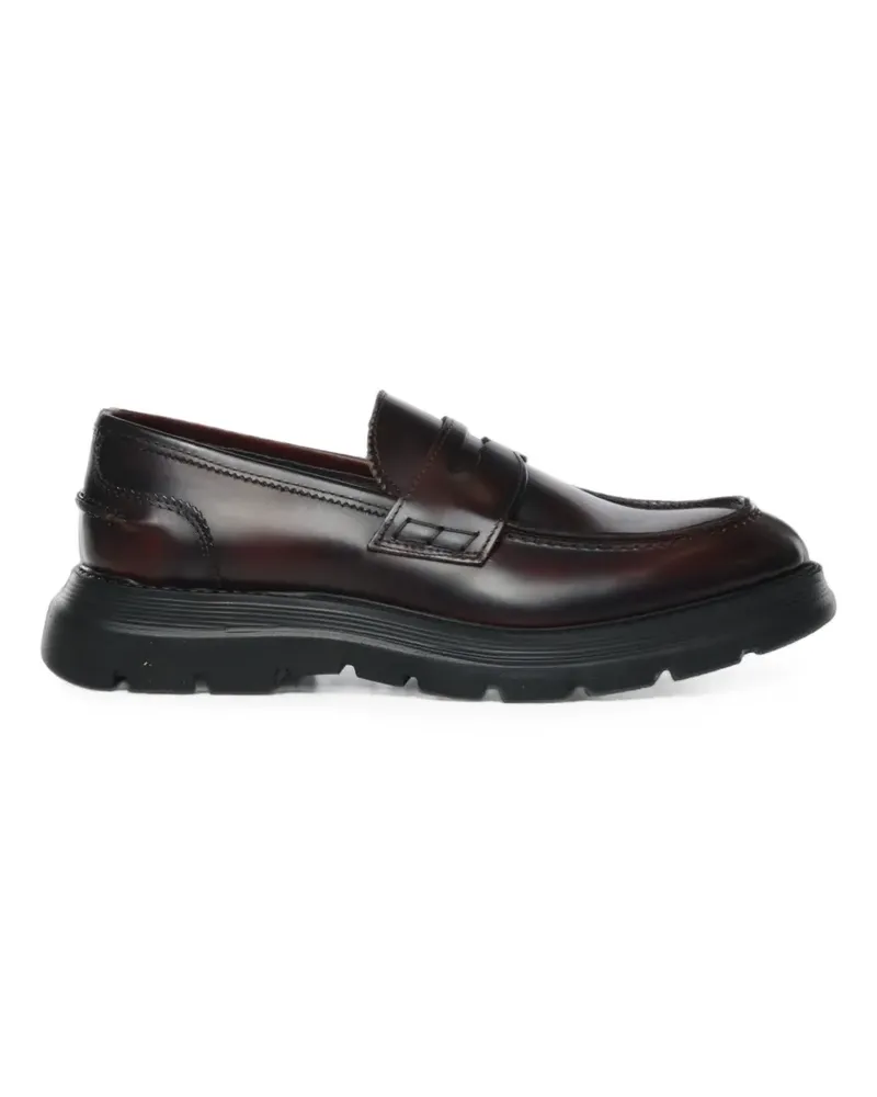 Giuliano Galiano Bryan chunky-sole leather loafers - Braun Braun