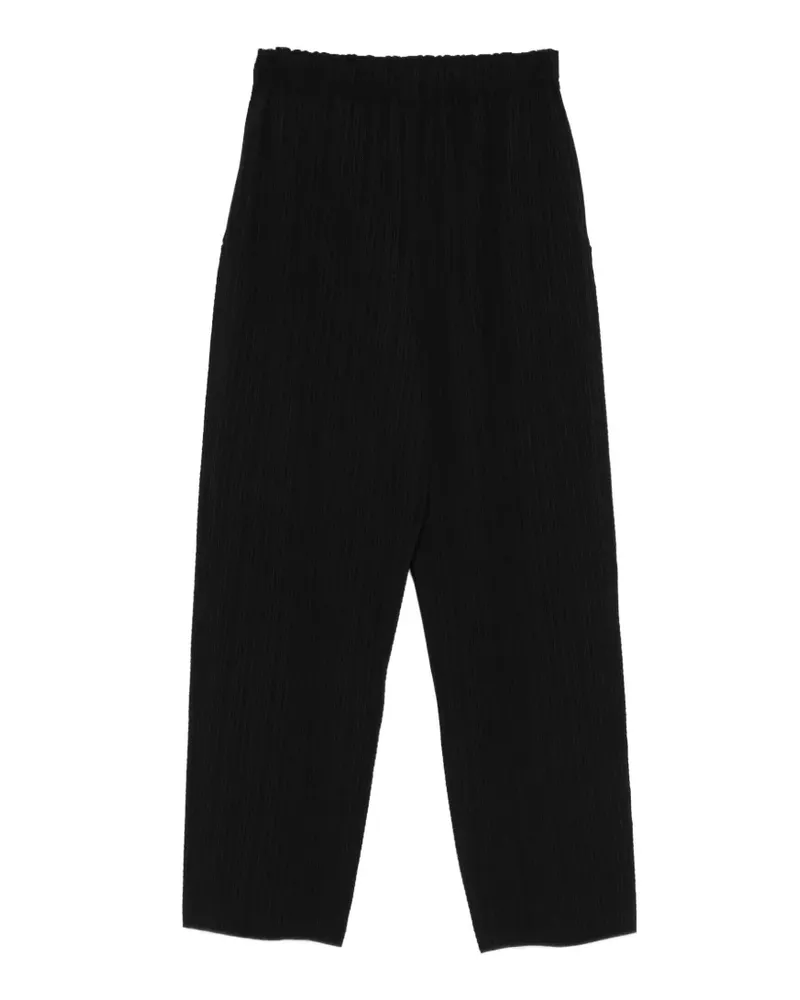 Issey Miyake A-Poc Shell pleated cropped trousers - Schwarz Schwarz