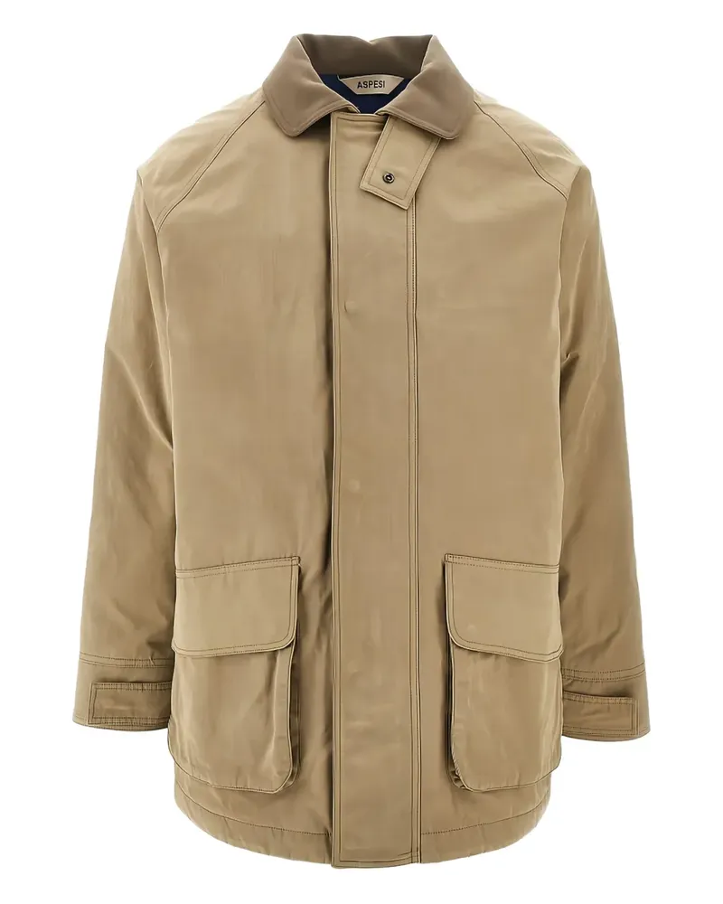 ASPESI Scha pocket caban coat - Nude Nude