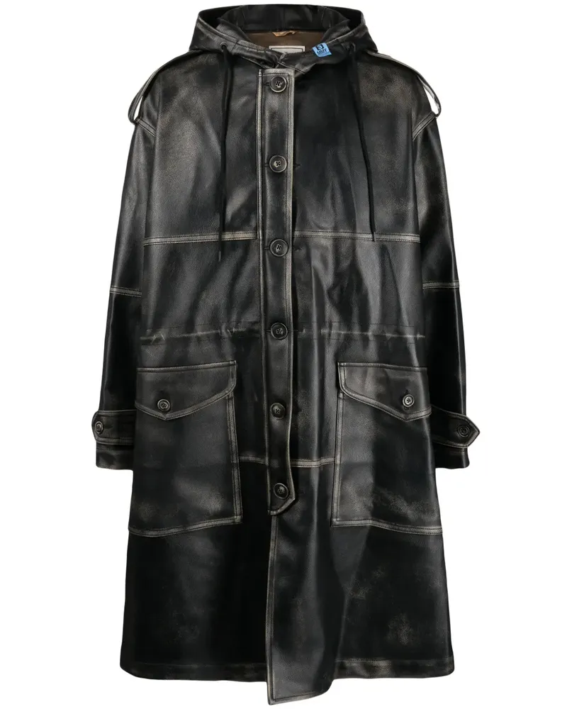 MIHARAYASUHIRO Wire Mantel aus Faux-Leder - Braun Braun