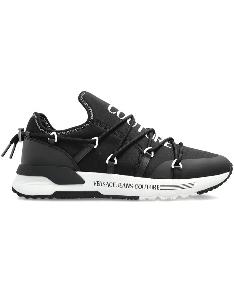 Versace Jeans Sneakers mit Logo - Schwarz Schwarz