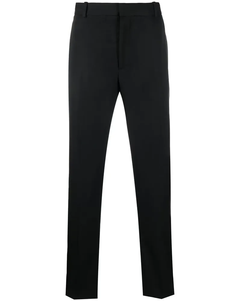 Alexander McQueen Smoking-Hose mit Einsätzen aus Seide - Schwarz Schwarz