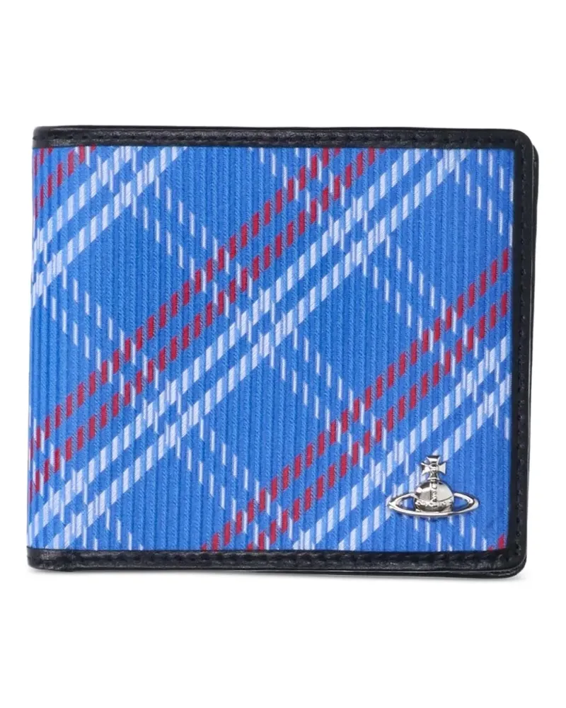 Vivienne Westwood Portemonnaie mit Schottenkaro-Print - Blau Blau