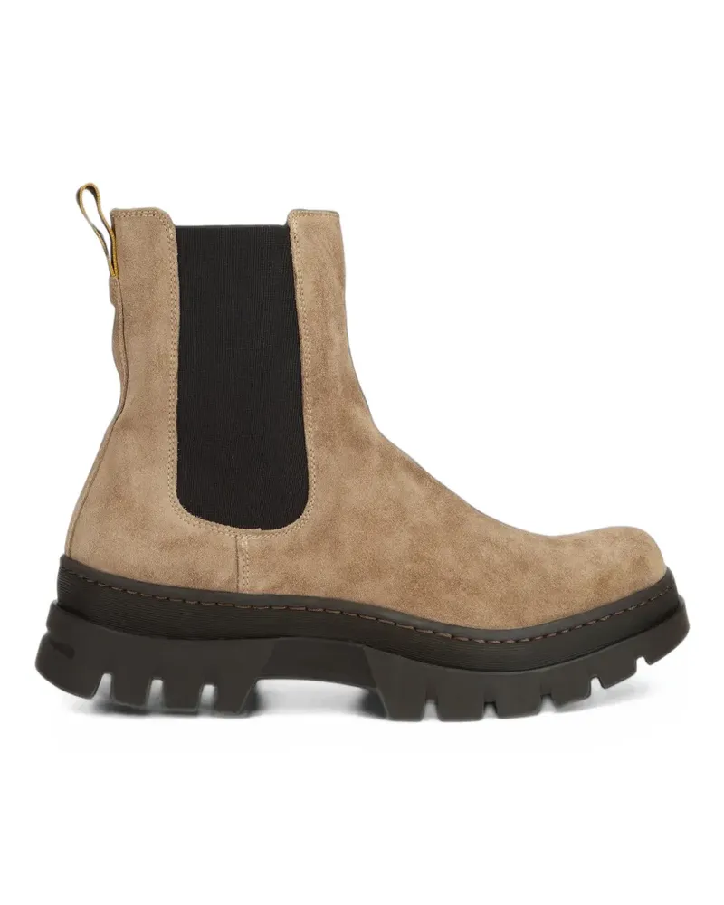 MOORER Morisot-P5 suede chunky-sole boots - Nude Nude