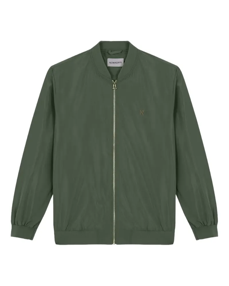 Nowadays Bomberjacke mit Logo-Stickerei - Grün Grün
