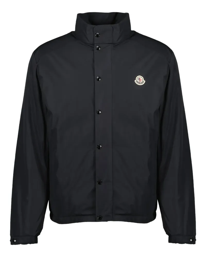 Moncler Wattierter Epine Mantel mit Druckknopfverschluss - Schwarz Schwarz