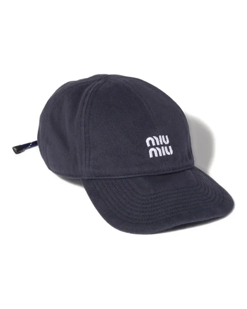 Miu Miu denim baseball cap - Blau Blau