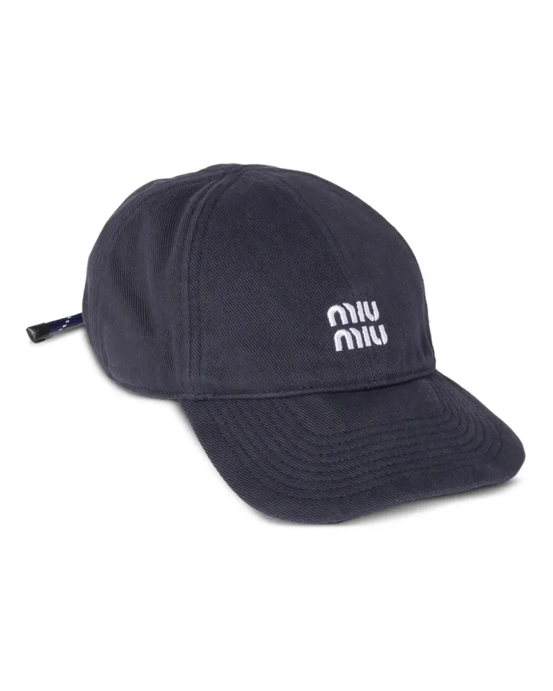 Miu Miu denim baseball cap - Blau Blau