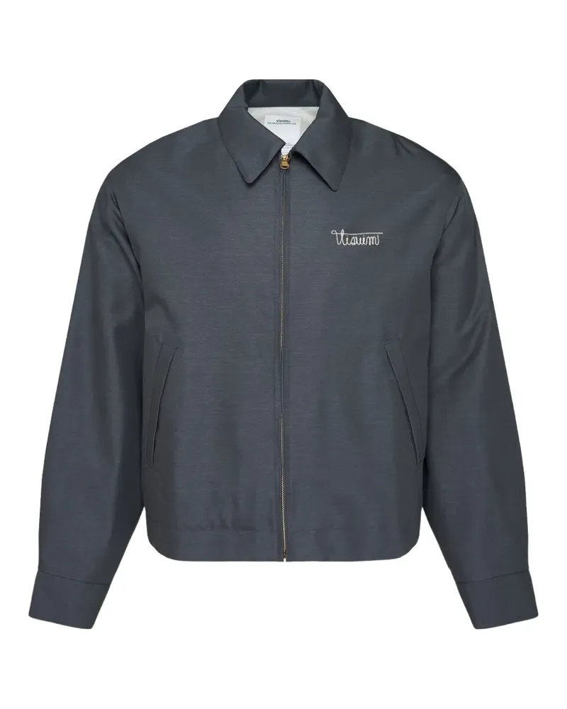 Visvim Kluane Swing embroidered-logo jacket - Grau Grau