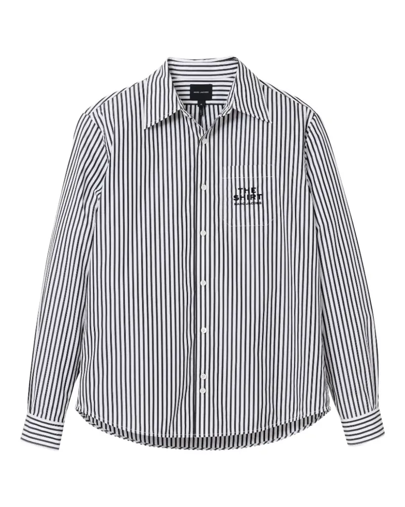Marc Jacobs Gestreiftes Hemd - Schwarz Schwarz