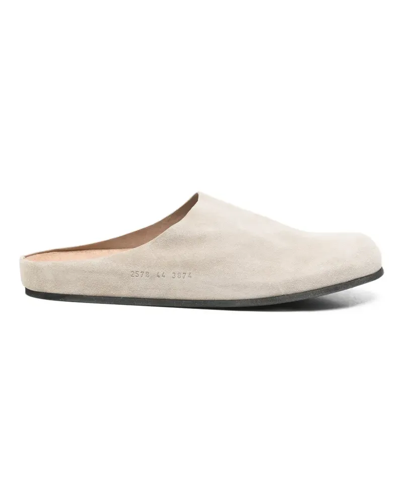 Common Projects suede clogs - Nude Nude