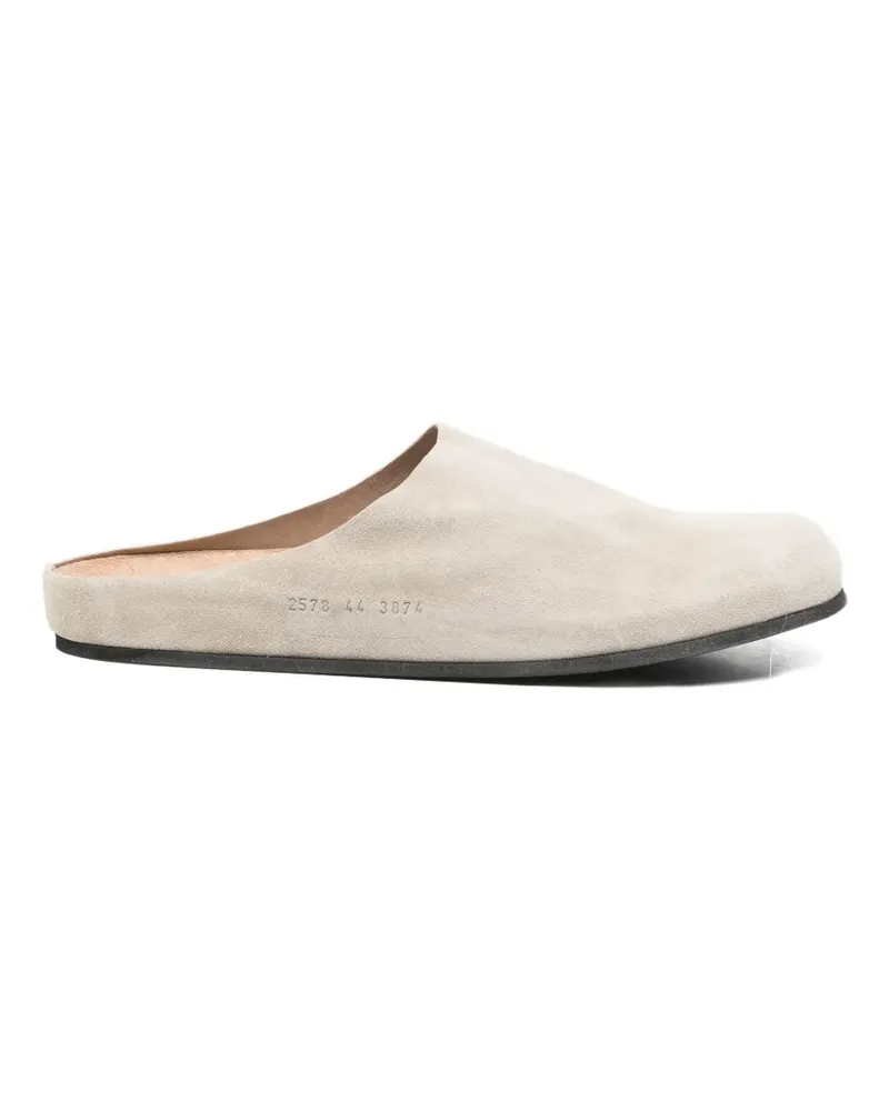 Common Projects suede clogs - Nude Nude