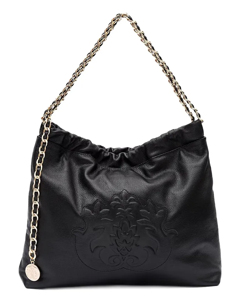 ISLA Dayse Schultertasche mit geprägter Kette - Schwarz Schwarz