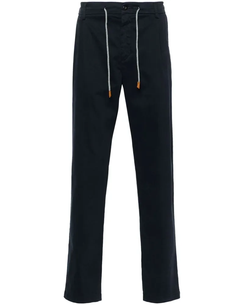Eleventy Bundfaltenhose mit Kordelzug - Blau Blau