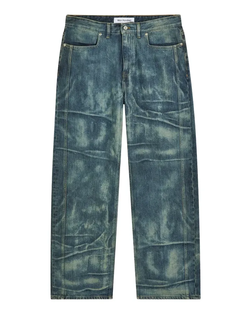 Won Hundred faded panelled jeans - Blau Blau