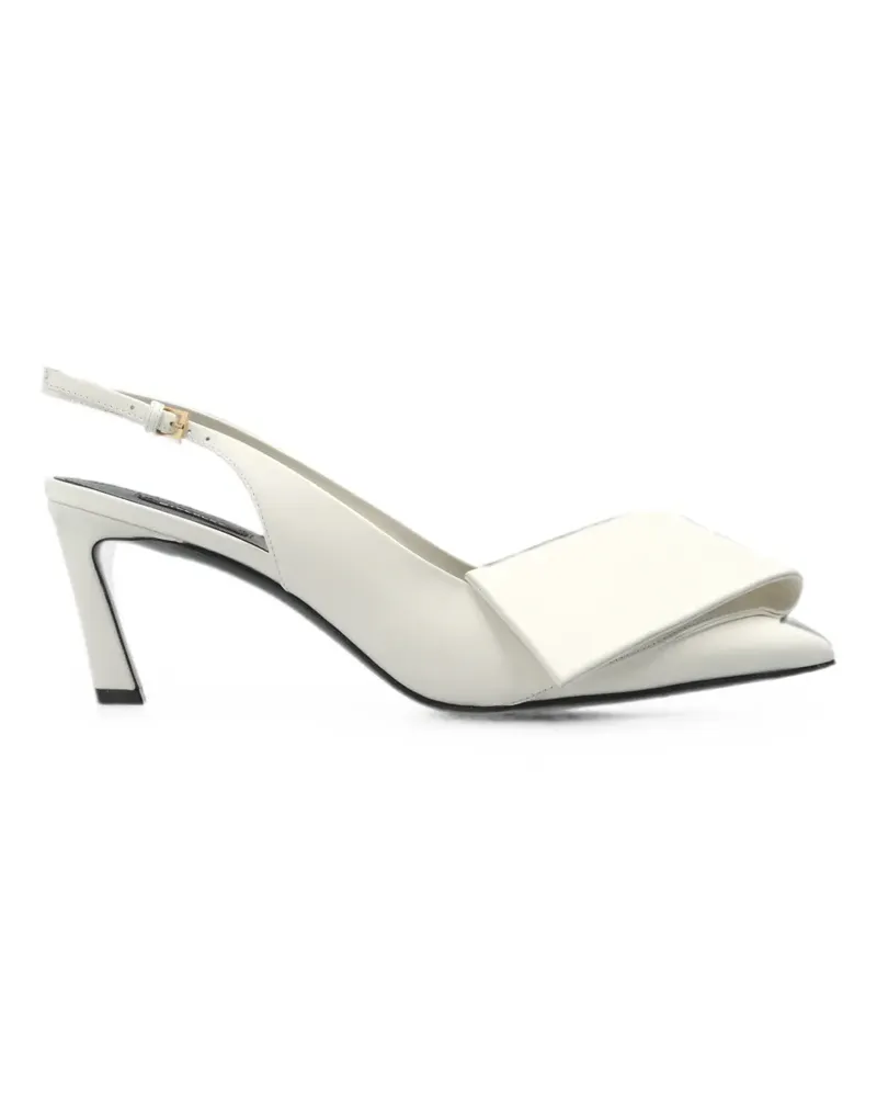 Givenchy Twisted Ribbon Slingback-Pumps aus Leder - Nude Nude