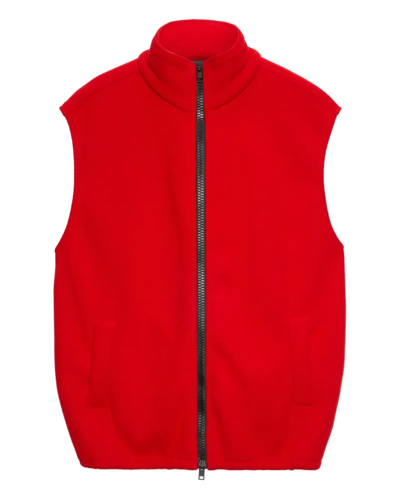 MSGM zip-fastenig gilet - Rot Rot