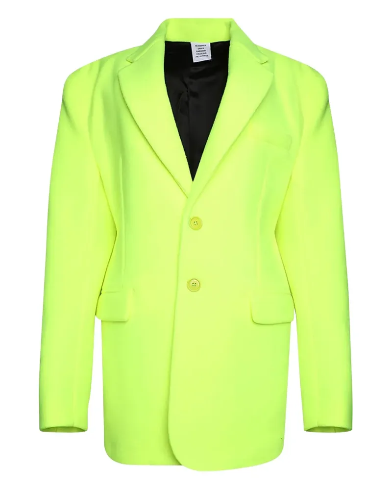 VETEMENTS long-sleeve blazer - Gelb Gelb