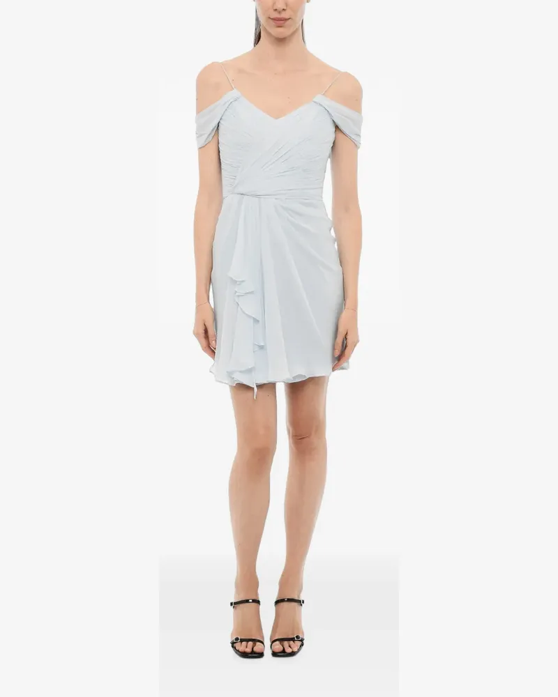 COSTARELLOS Drapiertes Minikleid - Blau Blau