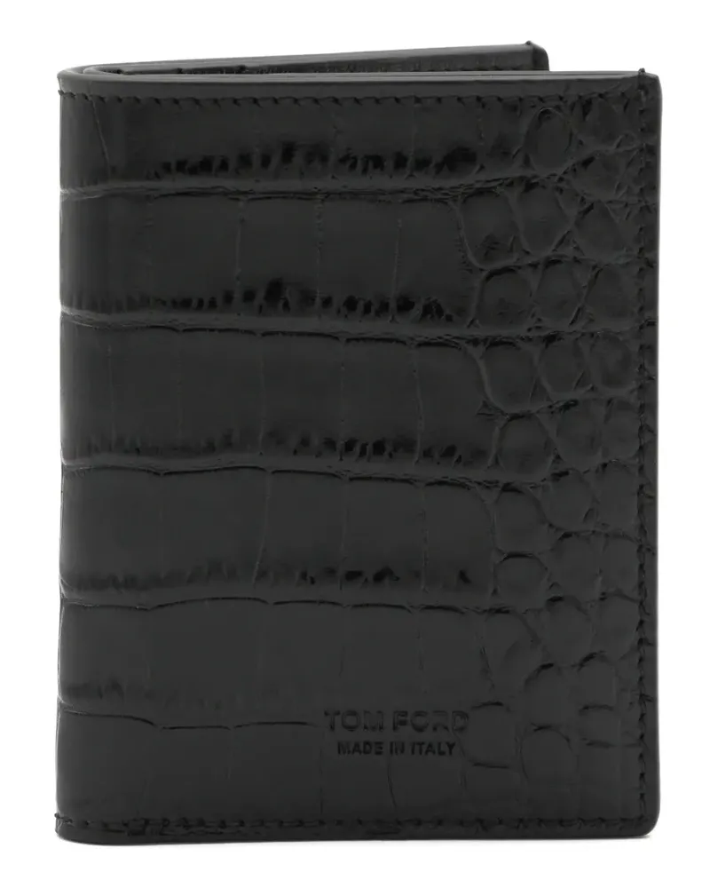 Tom Ford Texturiertes Kartenetui - Schwarz Schwarz