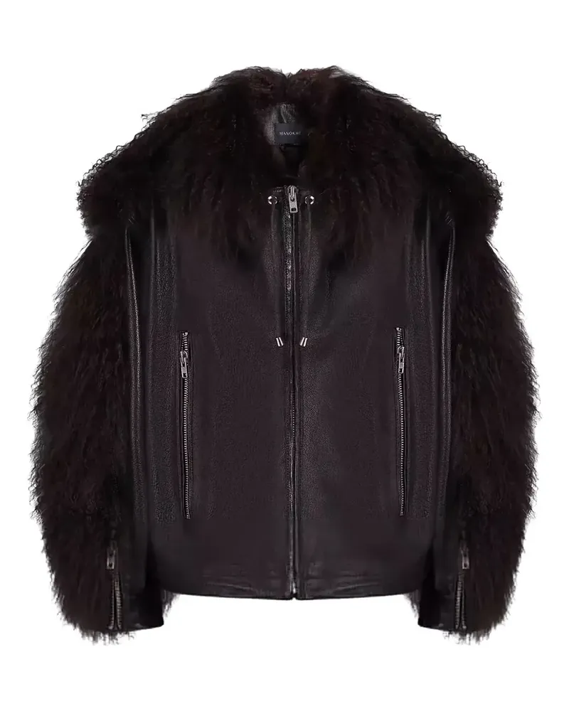 Manokhi Jade shearling jacket - Braun Braun