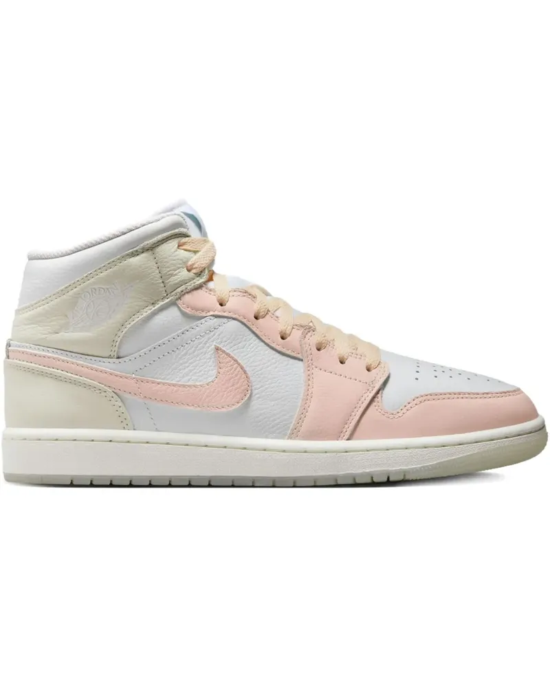 Jordan Air  1 Mid SE "White Sea Glass" Sneakers - Weiß Weiß