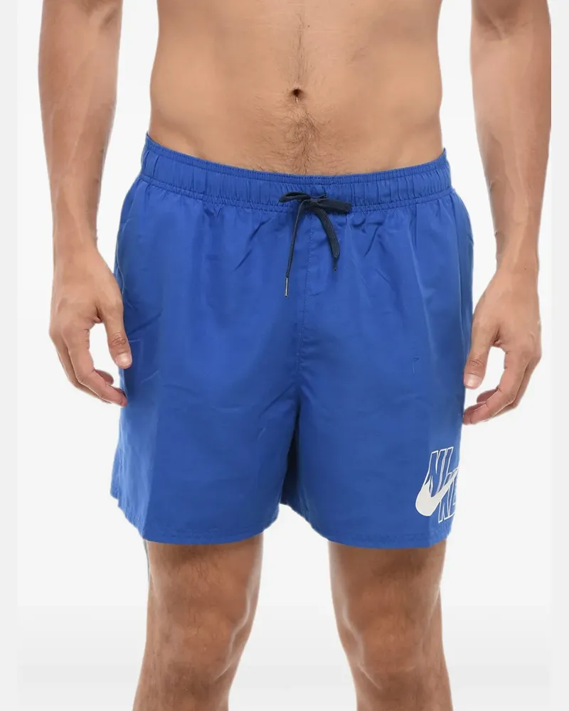 Nike Badeshorts mit Logo-Print - Blau Blau