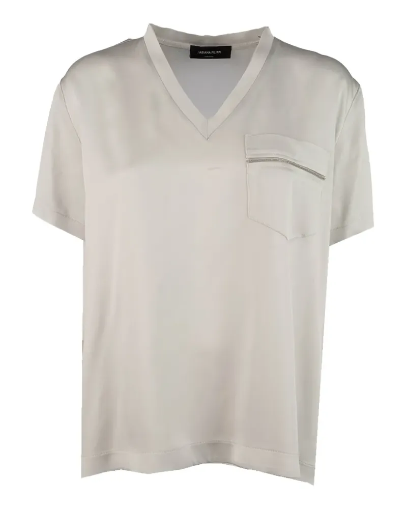 Fabiana Filippi V-neck blouse - Nude Nude