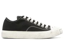 Sneakers in Distressed-Optik - Schwarz