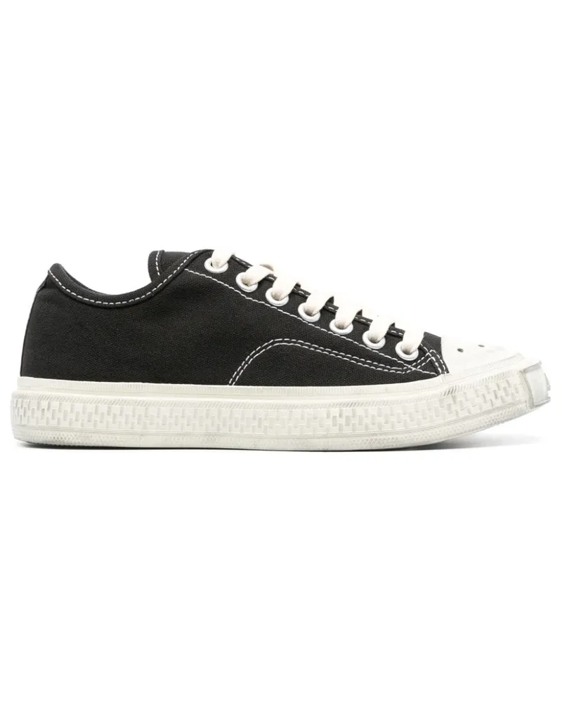 Acne Studios Sneakers in Distressed-Optik - Schwarz Schwarz