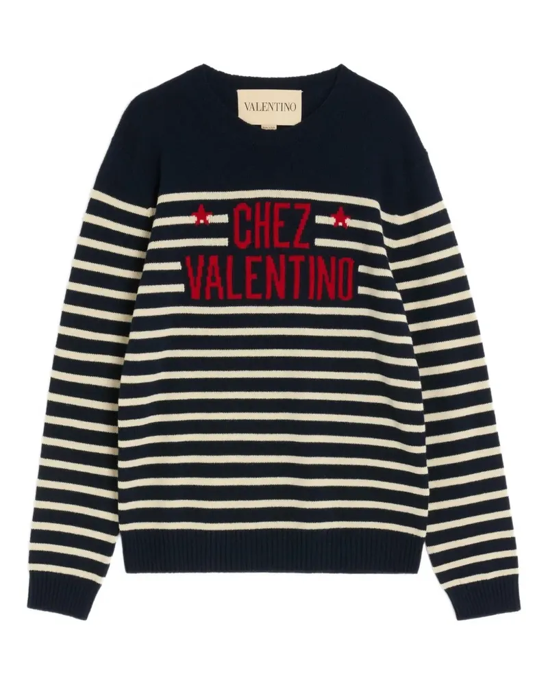 Valentino Garavani Pullover mit Chez-Motiv - Blau Blau