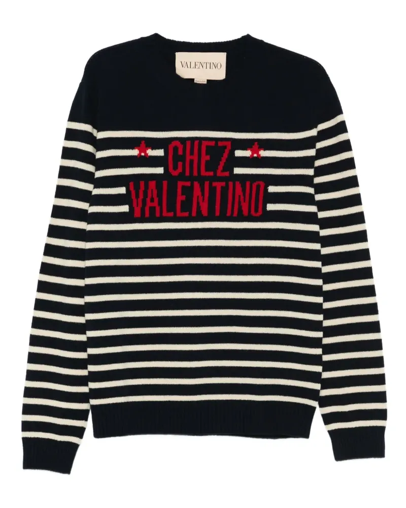 Valentino Garavani Pullover mit Chez-Motiv - Blau Blau