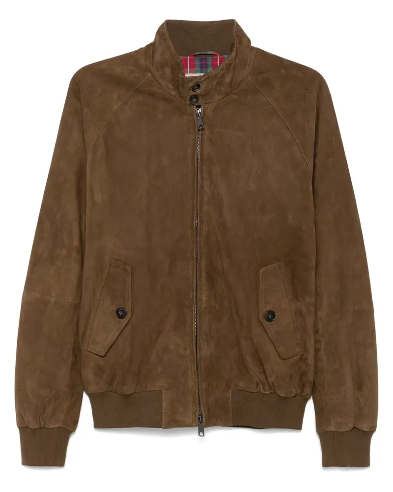 Baracuta G9 Harrington-Jacke aus Wildleder - Braun Braun