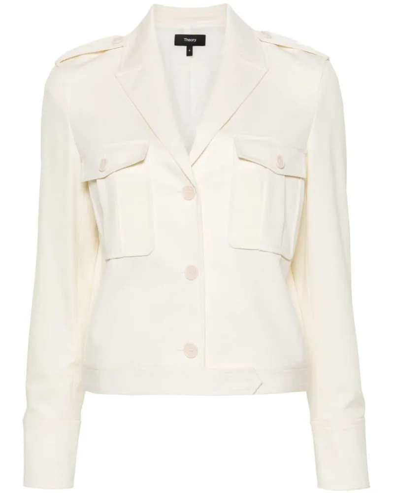 Theory Cropped-Jacke - Nude Nude