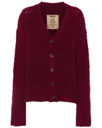 Uma Wang Cardigan mit texturiertem Finish Rot