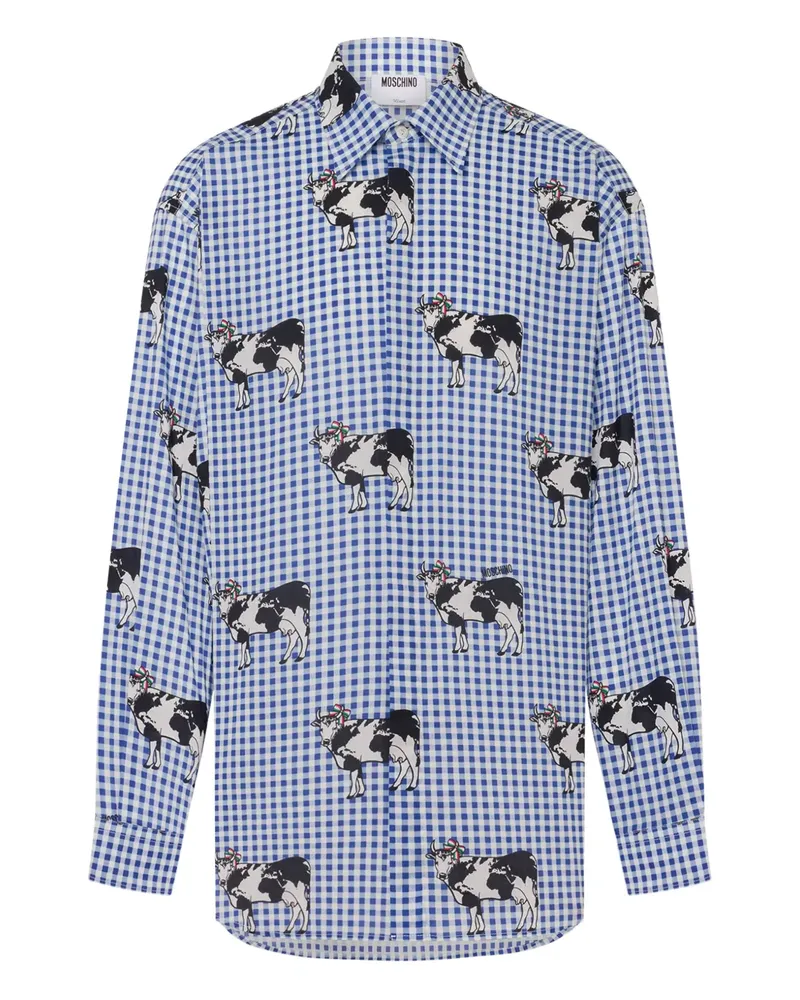 Moschino Kariertes Hemd - Blau Blau