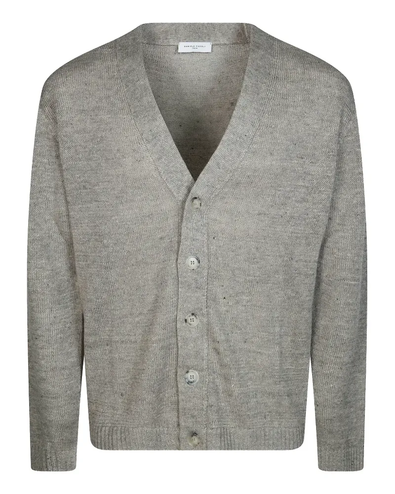 Daniele Fiesoli buttoned V-neck cardigan - Grau Grau