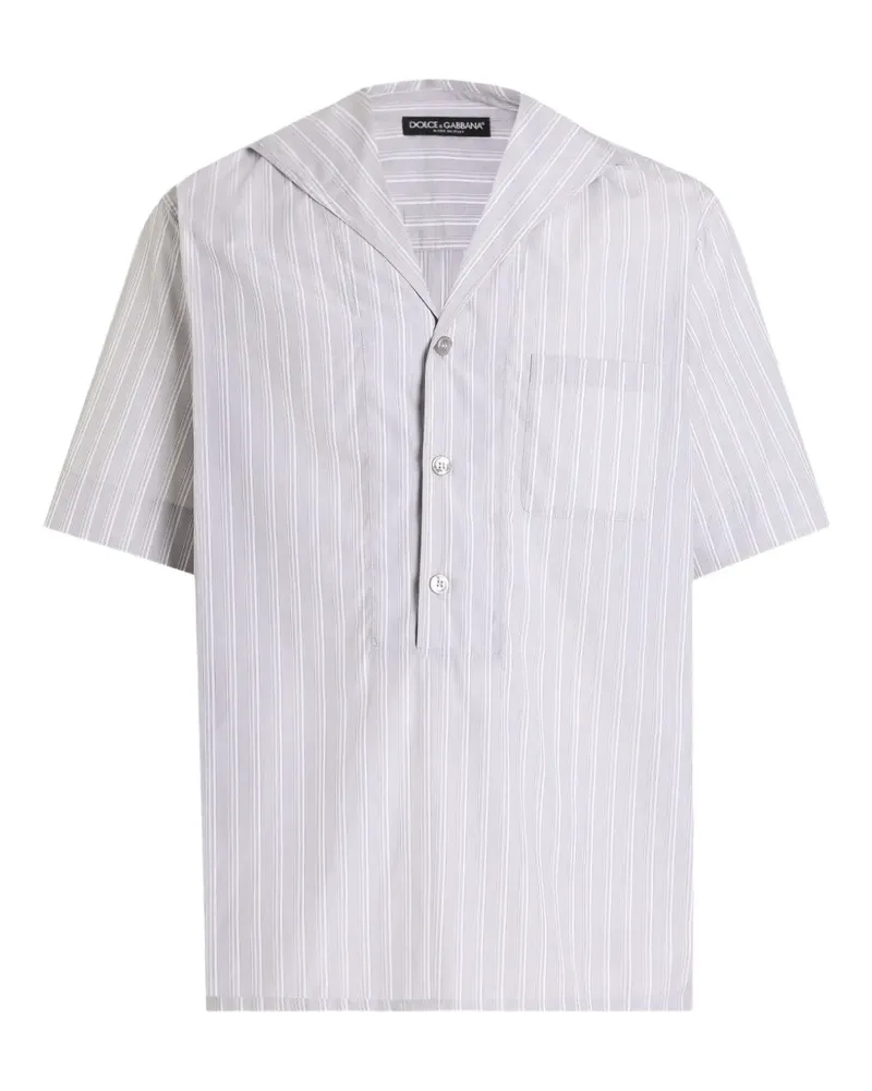 Dolce & Gabbana Gestreiftes Hemd - Grau Grau