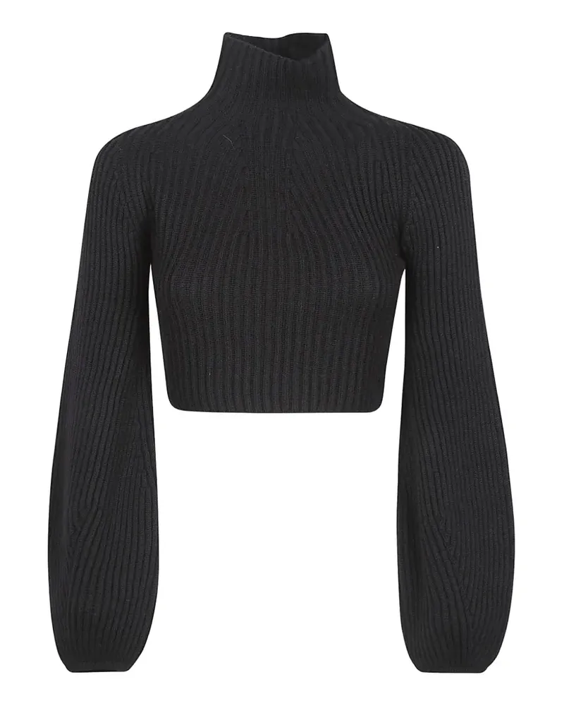 Max Mara flared sleeve roll-neck sweater - Schwarz Schwarz