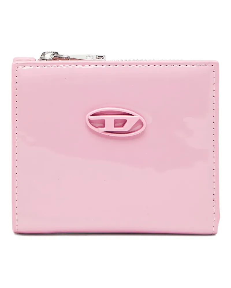 Diesel Oval D Portemonnaie mit Klappe - Rosa Rosa