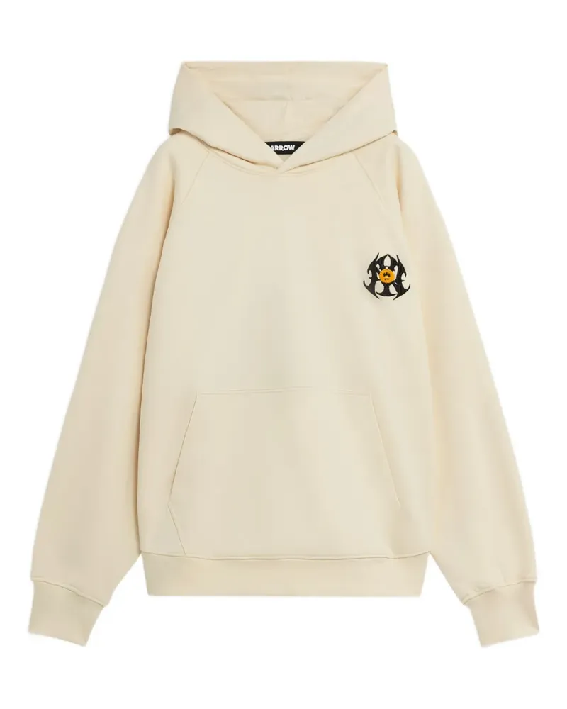 BARROW Hoodie mit grafischer Stickerei - Nude Nude