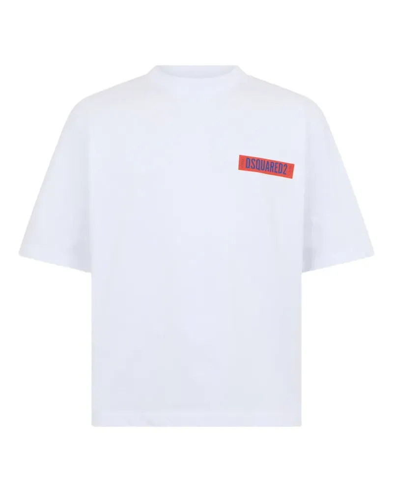 Dsquared2 T-Shirt mit Logo-Print - Weiß Weiß