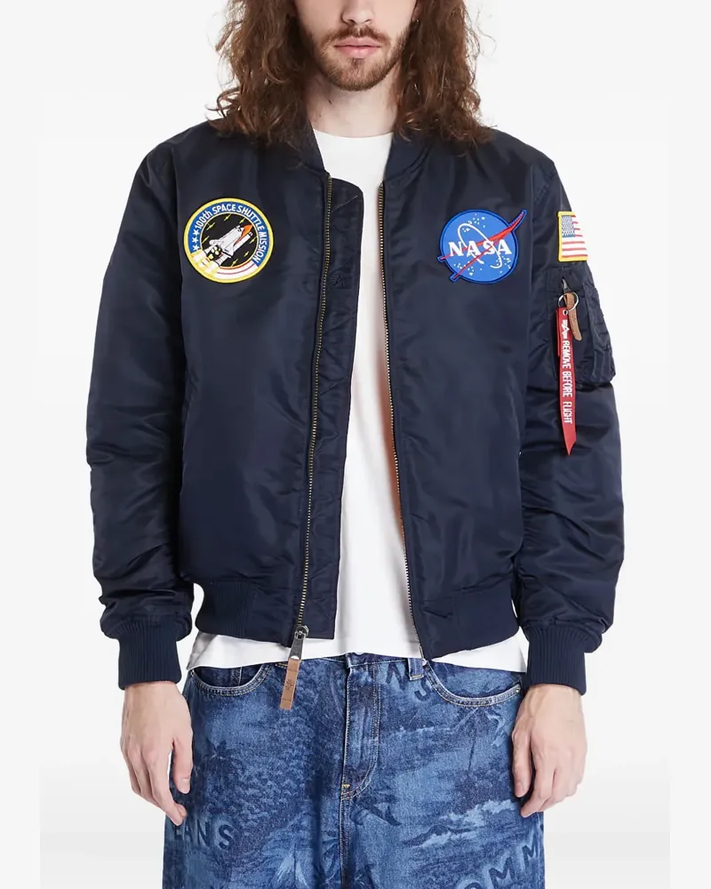 Alpha Industries NASA MA-1' Bomberjacke - Blau Blau
