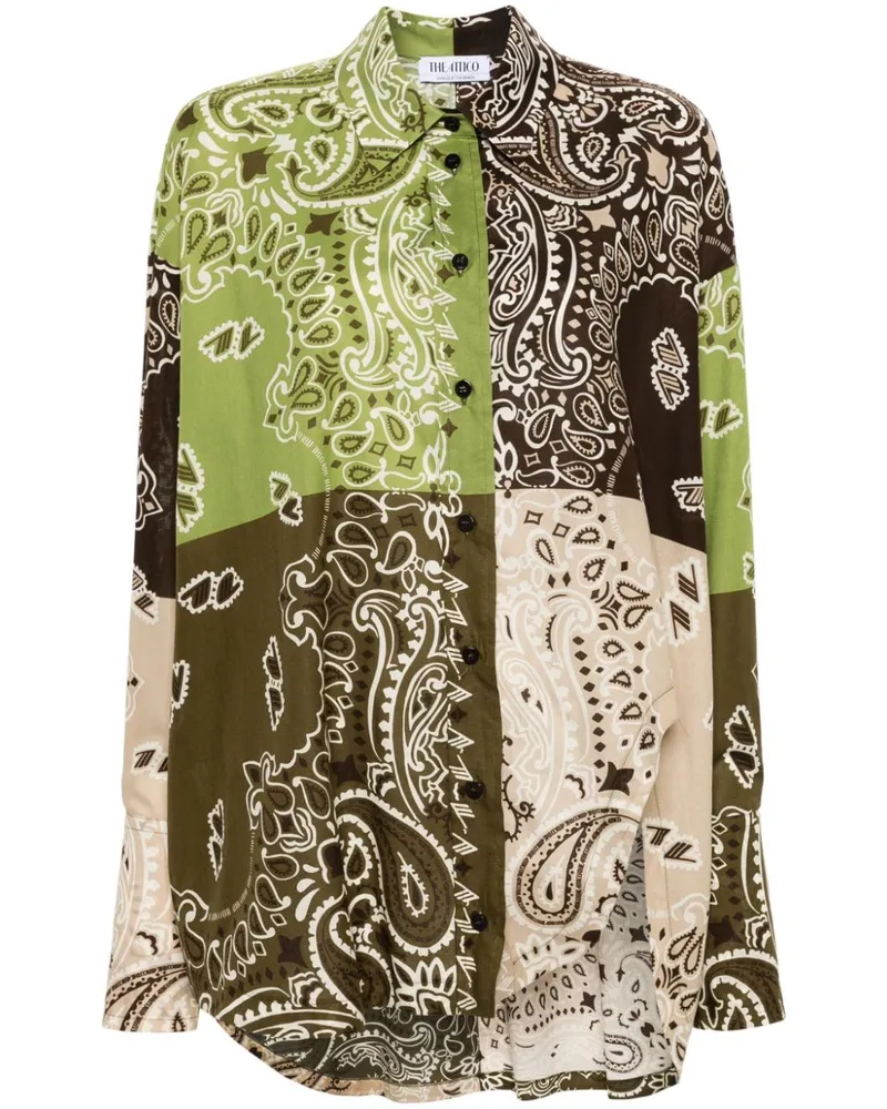 ATTICO Hemd mit Paisley-Print - Braun Braun