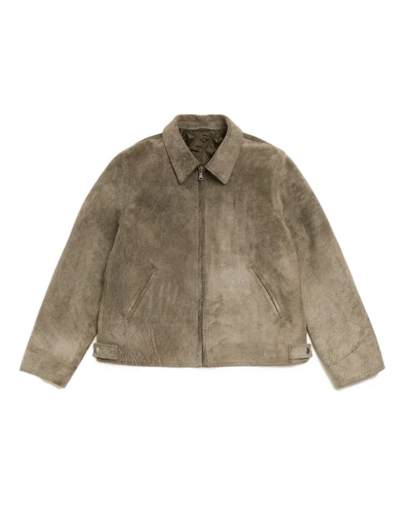 Stüssy Garage suede jacket - Grau Grau