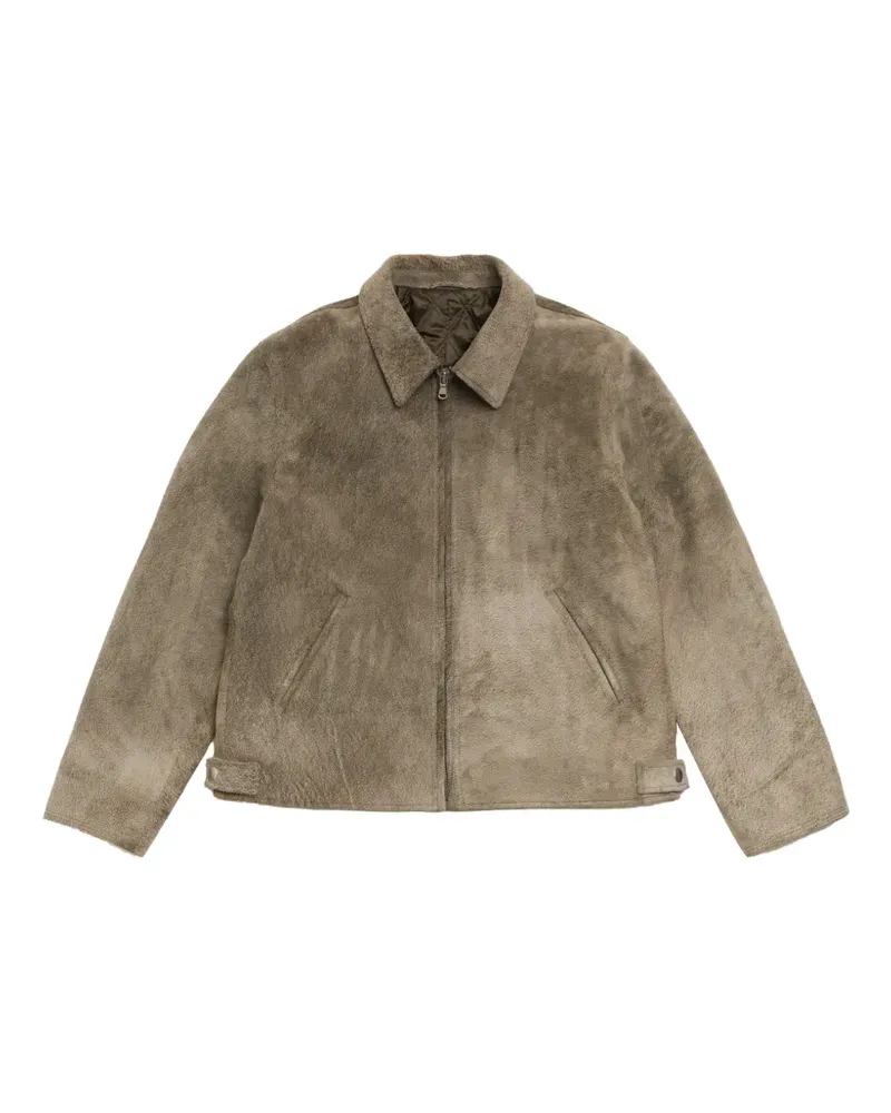 Stüssy Garage Wildlederjacke - Grau Grau