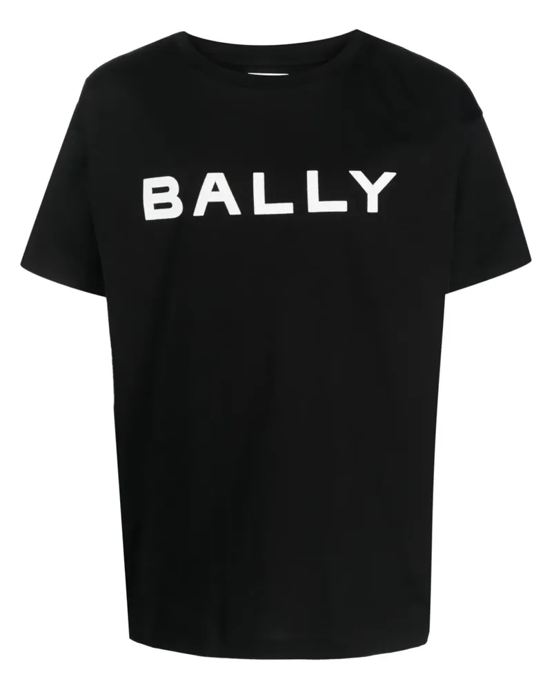 Bally T-Shirt aus Bio-Baumwolle mit Print - Schwarz Schwarz