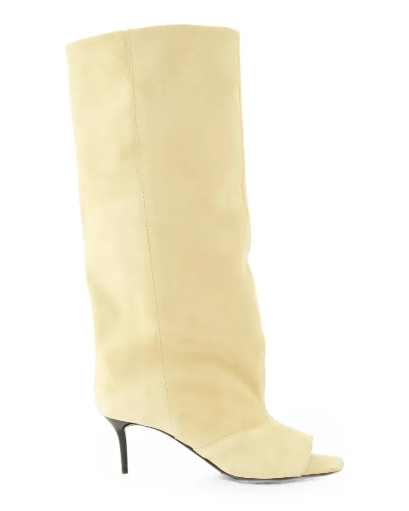 IRO Wildlederstiefel mit offener Kappe - Nude Nude